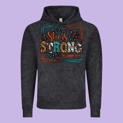 She Is Strong Proverbs 31:25 Vintage Hoodie Designed By Lillyallendesigns