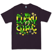 Plum lucky girl st. patricks day Premium Tee - HowdyJamesFarm