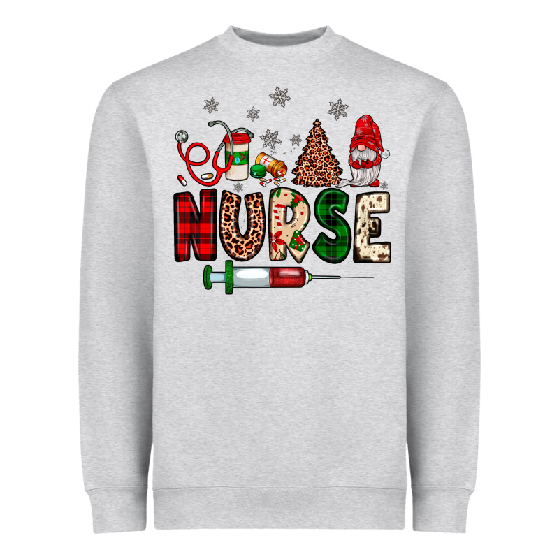 Nurse Christmas Heavyweight Sweatshirt by JahusDesignShop | Teevron