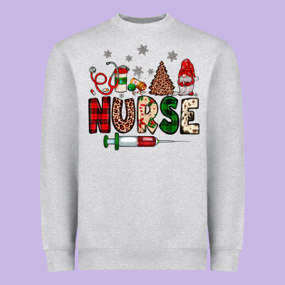 Nurse Christmas Heavyweight Sweatshirt Designed By Jahusdesignshop