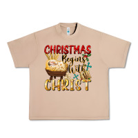 Burro christmas begins with christ Urban Heavy Tee - FaDigitalArtStudio