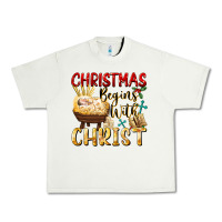 Pistachio christmas begins with christ Urban Heavy Tee - FaDigitalArtStudio