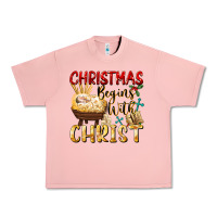 Salmon christmas begins with christ Urban Heavy Tee - FaDigitalArtStudio