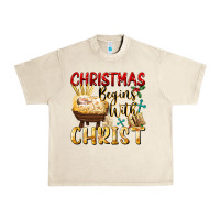 Sandshell christmas begins with christ Urban Heavy Tee - FaDigitalArtStudio