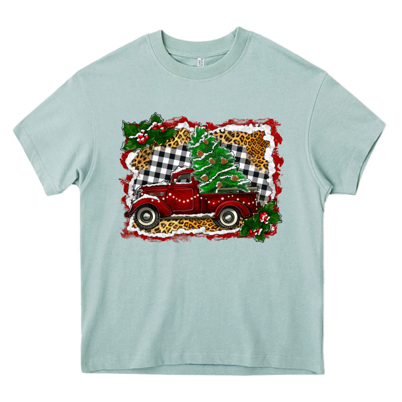 Christmas Truck With Christmas Tree Heavy Core Tee by RanaPortraitStore | Teevron