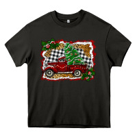 Asphalt Christmas Truck With Christmas Tree Heavy Core Tee - RanaPortraitStore
