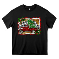 Black Christmas Truck With Christmas Tree Heavy Core Tee - RanaPortraitStore