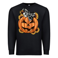 Black sunflower pumpkin Premium Sweatshirt - JahusDesignShop