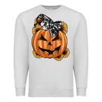 Dove Grey sunflower pumpkin Premium Sweatshirt - JahusDesignShop