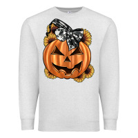 Oatmeal Heather sunflower pumpkin Premium Sweatshirt - JahusDesignShop