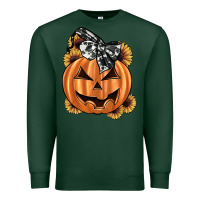 Sports Green sunflower pumpkin Premium Sweatshirt - JahusDesignShop