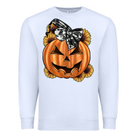 White sunflower pumpkin Premium Sweatshirt - JahusDesignShop