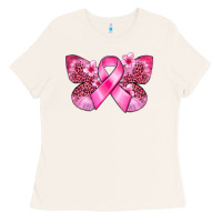 Bone Cancer butterfly Ladies Tee - FaDigitalArtStudio