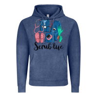 Vintage Denim Scrub Life Nurse Vintage Hoodie - LillyAllenDesigns