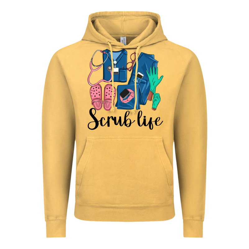 Scrub Life Nurse Vintage Hoodie by LillyAllenDesigns | Teevron