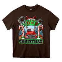 Chocolate Brown small town christmas Heavy Core Tee - CowGirlArtShop