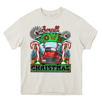 Cream small town christmas Heavy Core Tee - CowGirlArtShop