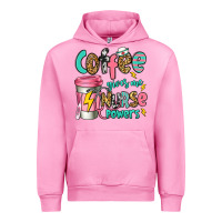 Fuchsia Pink coffee gives me nurse powers Urban Hoodie - Jasminsmagicworld
