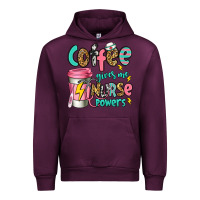 Mauve Wine coffee gives me nurse powers Urban Hoodie - Jasminsmagicworld