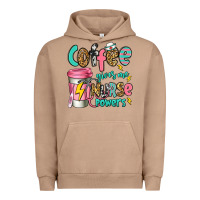 Pigment Burro coffee gives me nurse powers Urban Hoodie - Jasminsmagicworld