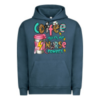 Pigment Midnight Navy coffee gives me nurse powers Urban Hoodie - Jasminsmagicworld