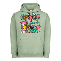 Pigment Oil Green coffee gives me nurse powers Urban Hoodie - Jasminsmagicworld