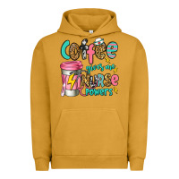 Pigment Peanut Butter coffee gives me nurse powers Urban Hoodie - Jasminsmagicworld