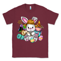Burgundy Easter Day Camper  Happy Easter Day Classic Tee - CowGirlArtShop