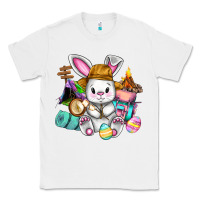 White Easter Day Camper  Happy Easter Day Classic Tee - CowGirlArtShop
