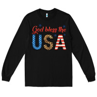 Black god bless the usa Long Sleeve Tee - BundleAndBundleShop