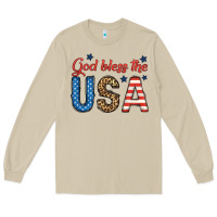 Mushroom god bless the usa Long Sleeve Tee - BundleAndBundleShop