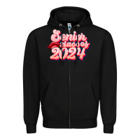 Black senior class of 2024 Zipper Hoodie - JahusDesignShop