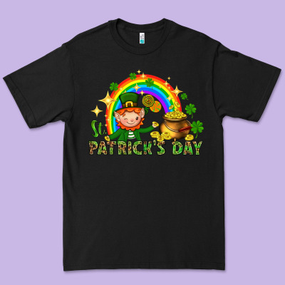 St. Patrick's Day Elf With Elements Premium Tee Designed By Howdyjamesfarm