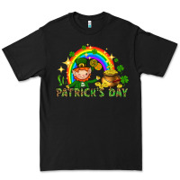 Black St. Patrick's Day Elf with elements Premium Tee - HowdyJamesFarm