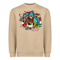Mushroom Christmas sunflower gemstone nurse Heavyweight Sweatshirt - JahusDesignShop