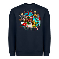 Navy Christmas sunflower gemstone nurse Heavyweight Sweatshirt - JahusDesignShop