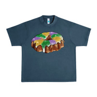 Midnight Navy Mardi gras king cake Urban Heavy Tee - RanaPortraitStore