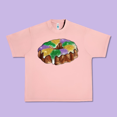 Mardi Gras King Cake Urban Heavy Tee Designed By Ranaportraitstore