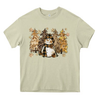 Mossy snowman with christmas trees 11inches Heavy Core Tee - CowGirlArtShop