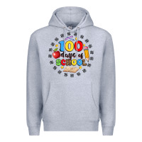 Heather Grey 100 days of school Premium Hoodie - Artiststas
