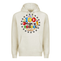 Oatmeal Heather 100 days of school Premium Hoodie - Artiststas