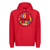 Red 100 days of school Premium Hoodie - Artiststas