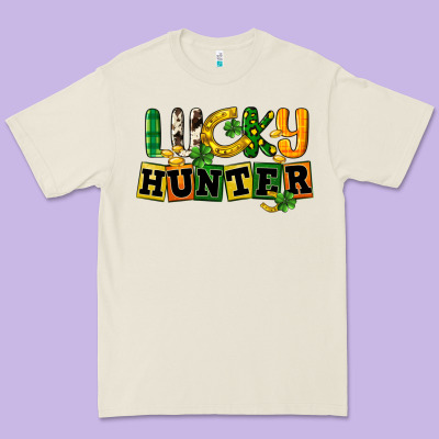 Lucky Hunter St. Patrick's Day Premium Tee Designed By Cowgirlartshop