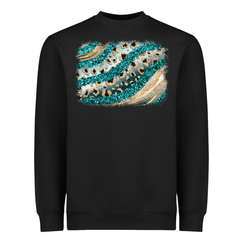 Turquoise Glitter Background Heavyweight Sweatshirt by JahusDesignShop | Teevron