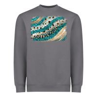 Storm turquoise glitter background Heavyweight Sweatshirt - JahusDesignShop