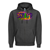 Charcoal Heather senior 2024 halloween Zipper Hoodie - JahusDesignShop