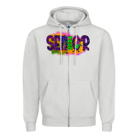 Dove Grey senior 2024 halloween Zipper Hoodie - JahusDesignShop