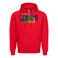 Red senior 2024 halloween Zipper Hoodie - JahusDesignShop