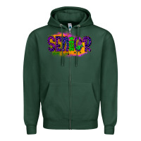 Sports Green senior 2024 halloween Zipper Hoodie - JahusDesignShop