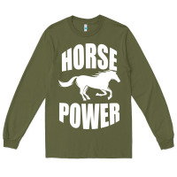 Army Green Horse Power Long Sleeve Tee - Bettercallsaul